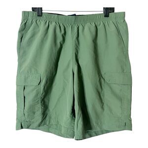 L.L. Bean Men’s Green Swim Cargo Trunks Shorts Size Large